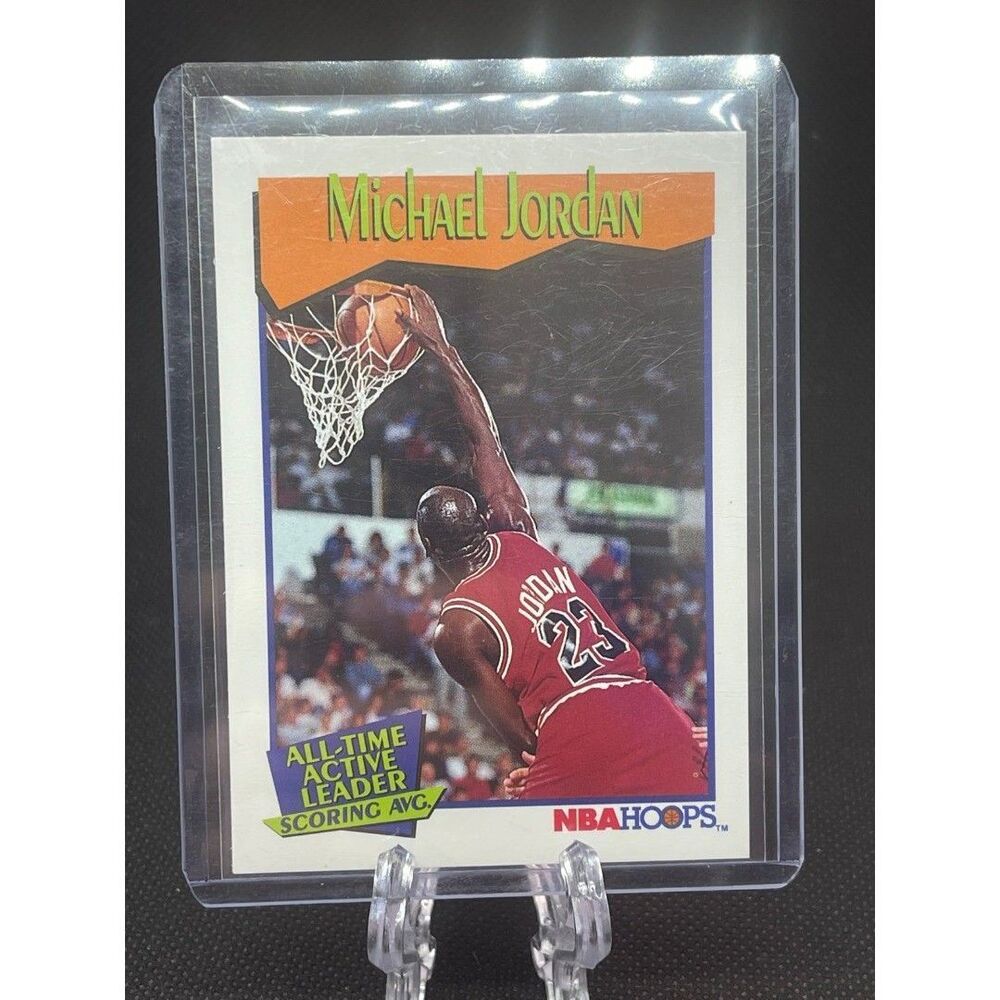 Michael Jordan Card 1991-92 NBA Hoops #536